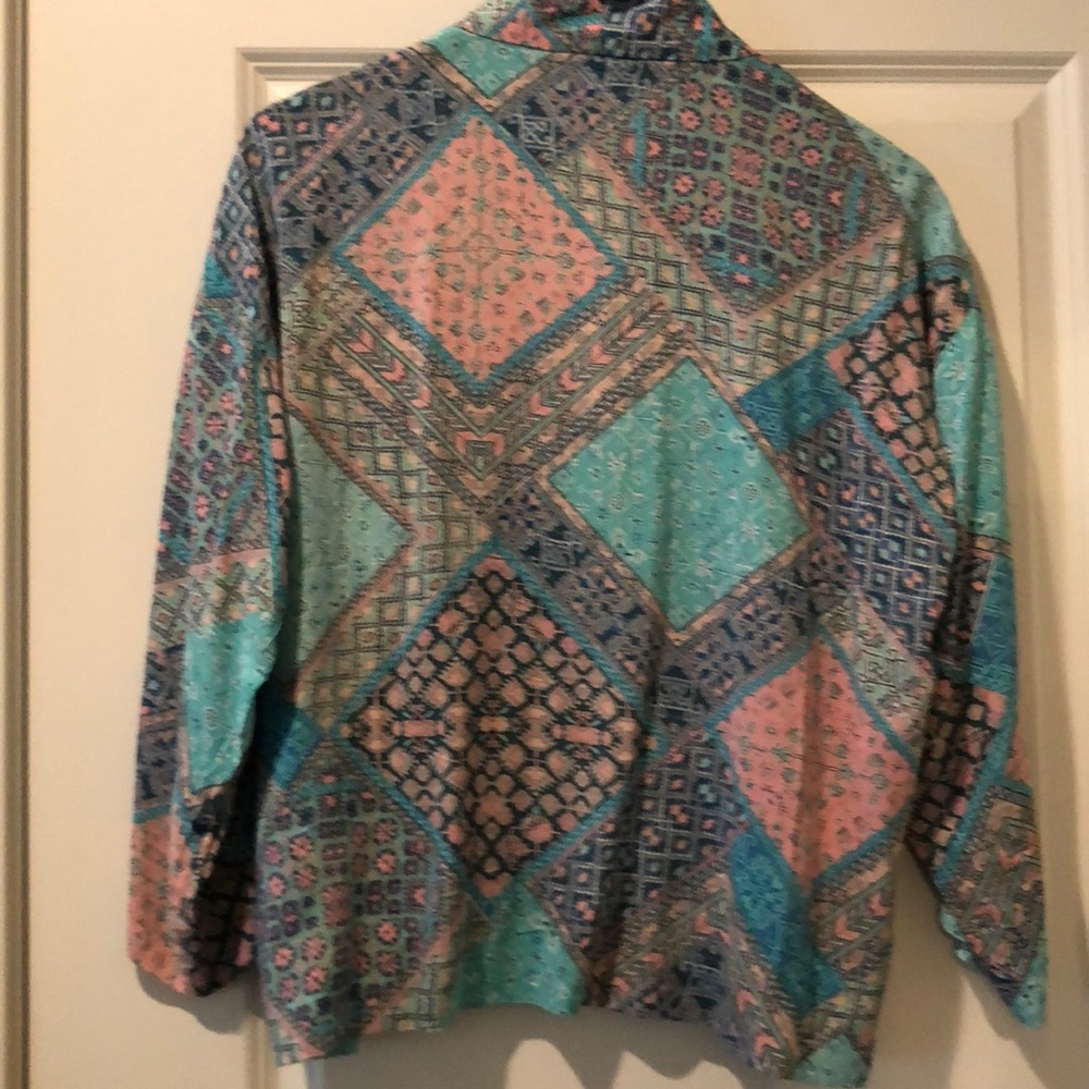 🆕 GAP Patterned Open Front Crop Jacket - Picture 2 of 6